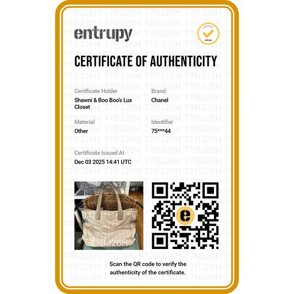 Chanel Travel Ligne Tote* Large Beige Tote*Rare Color*Hologram*COA - Picture 15 of 15